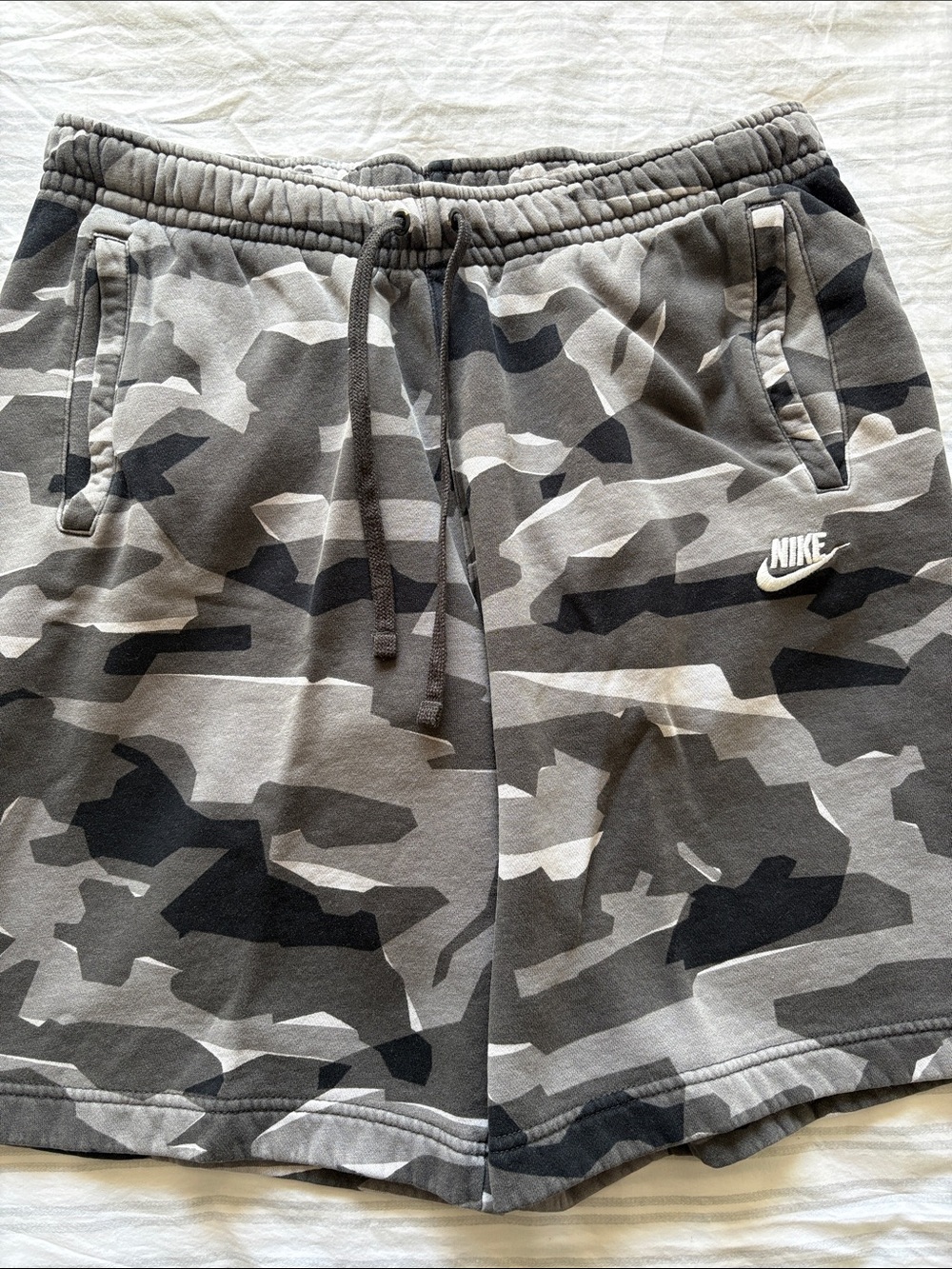 Nike Men’s Gray Camo Athletic Shorts